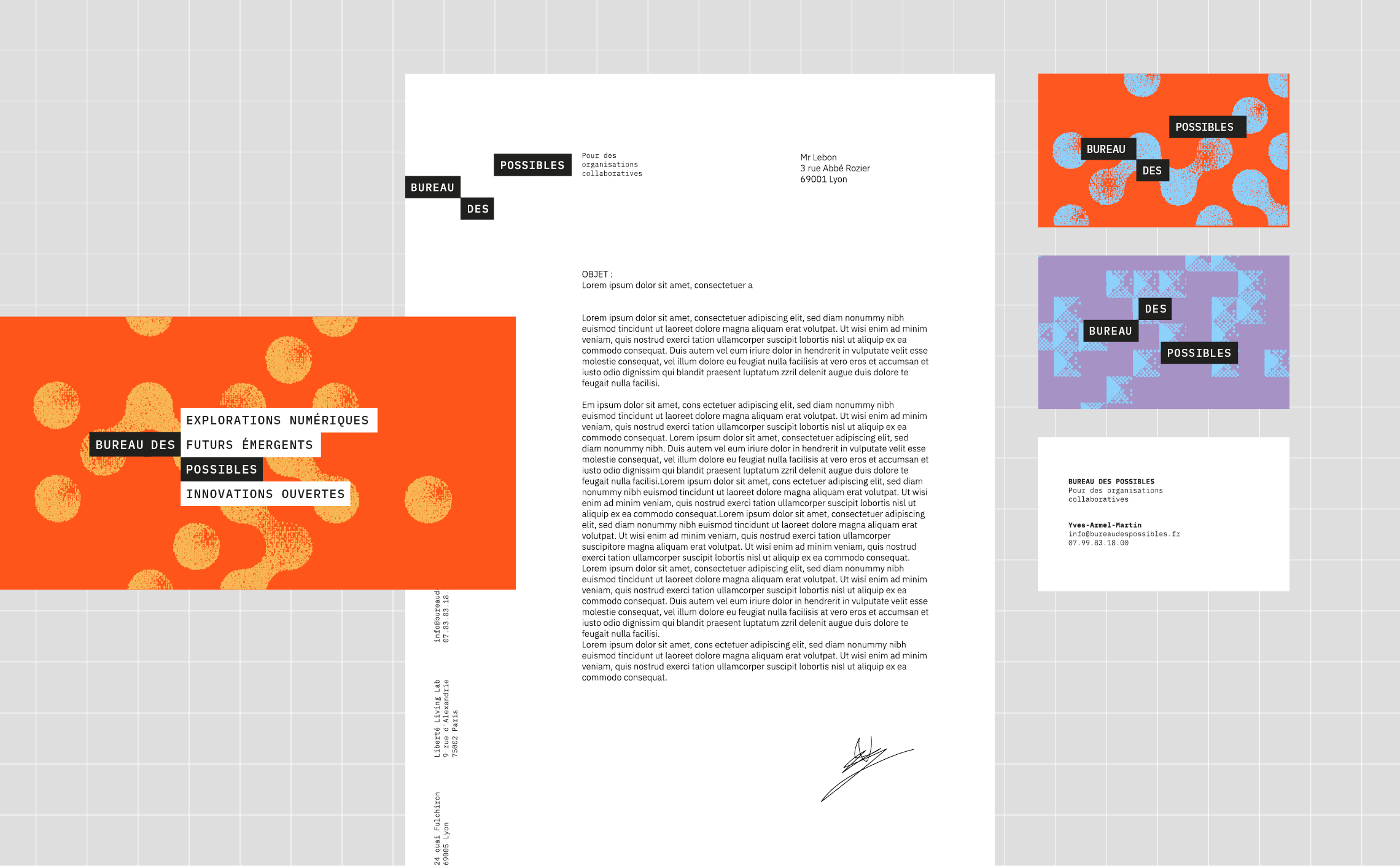 04_papeterie_branding_design_Bureau-des-possibles design graphique papeterie papier à lettre cartes de visites