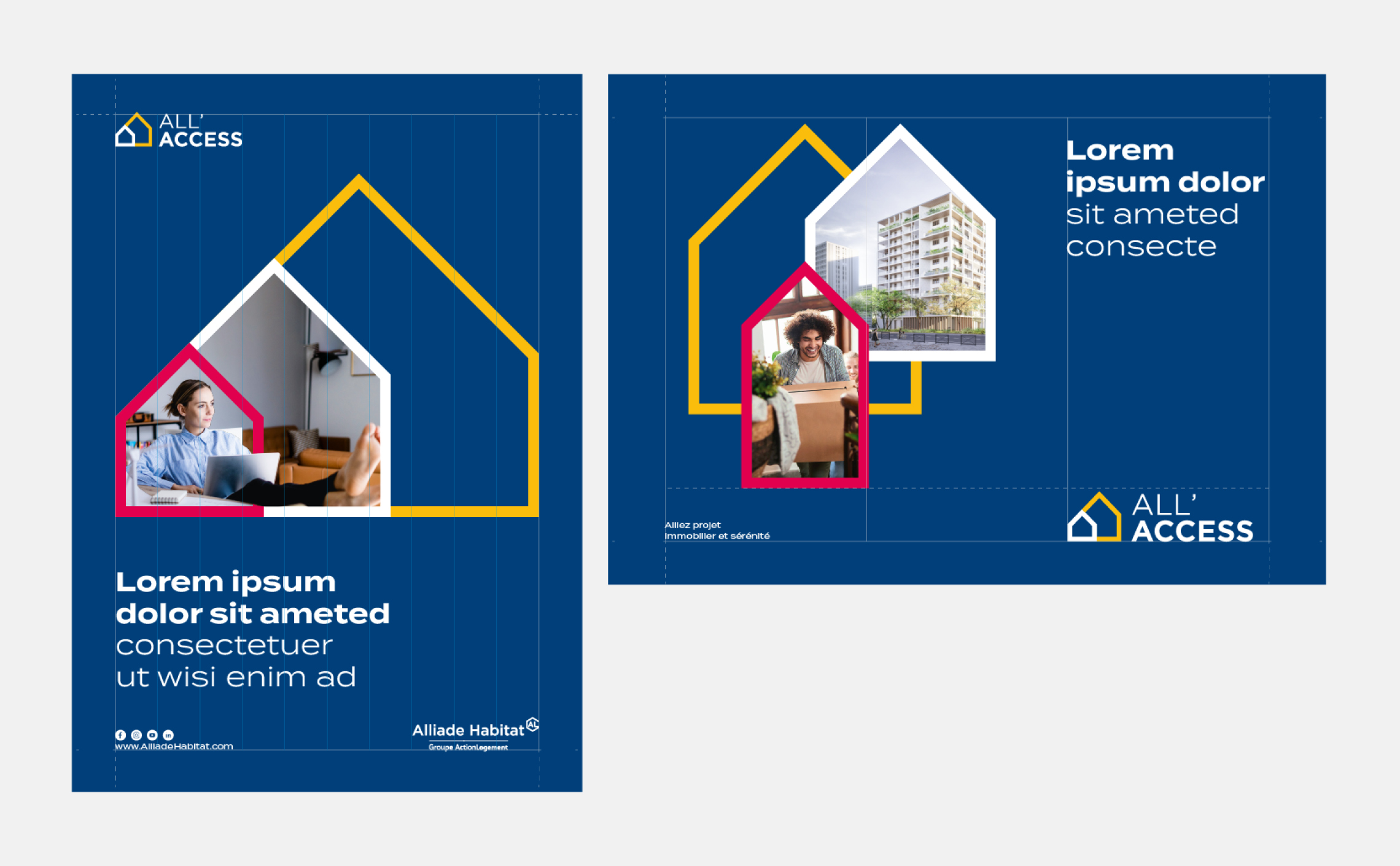 ##_Branding-immobilier-ALLAccess-logotype-poster-affiche-house-logo ##_Branding-immobilier-ALLAccess-logotype-poster-affiche-house-logo