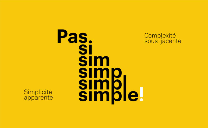 Conférence ”Pas si simple !“
