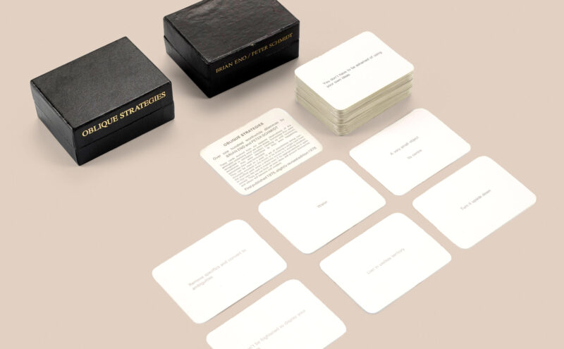 Design, creativity and oblique strategies!