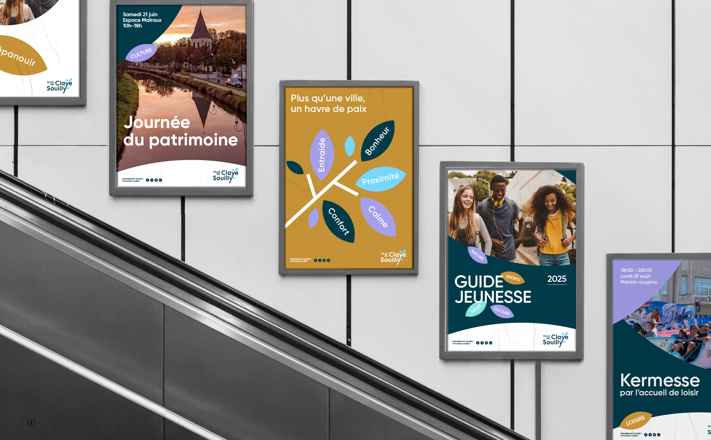 affiches-claye-ville-branding